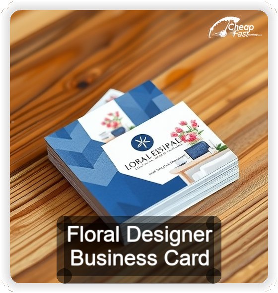 Floral Designer business card design sample