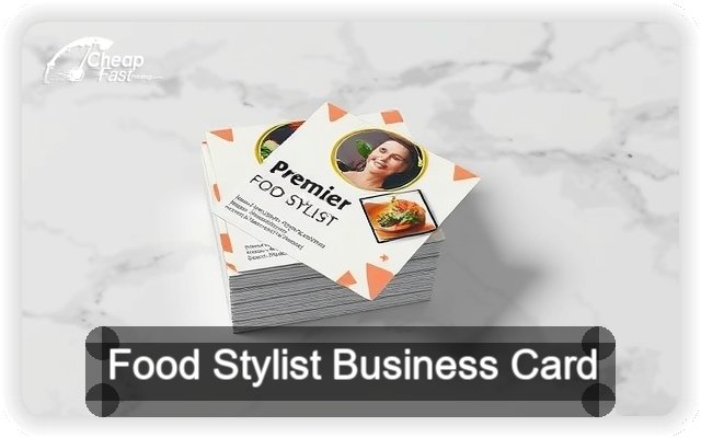 Food Stylist business card design sample