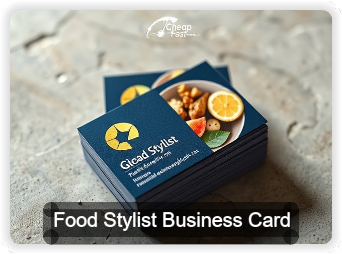 Food Stylist business card design sample