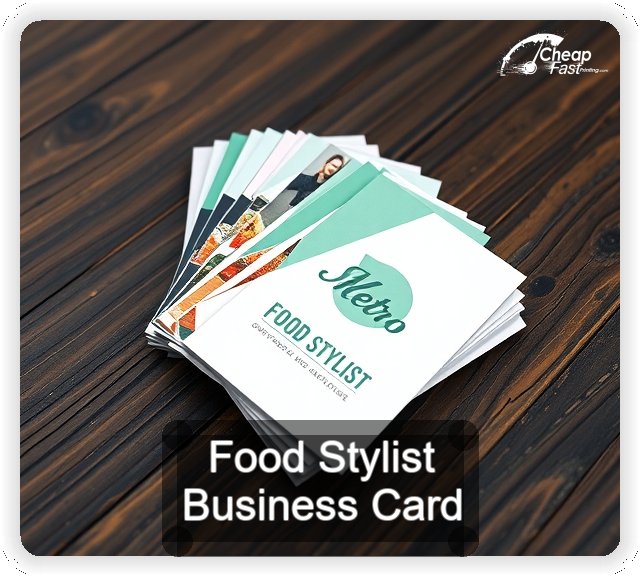 Food Stylist business card design sample