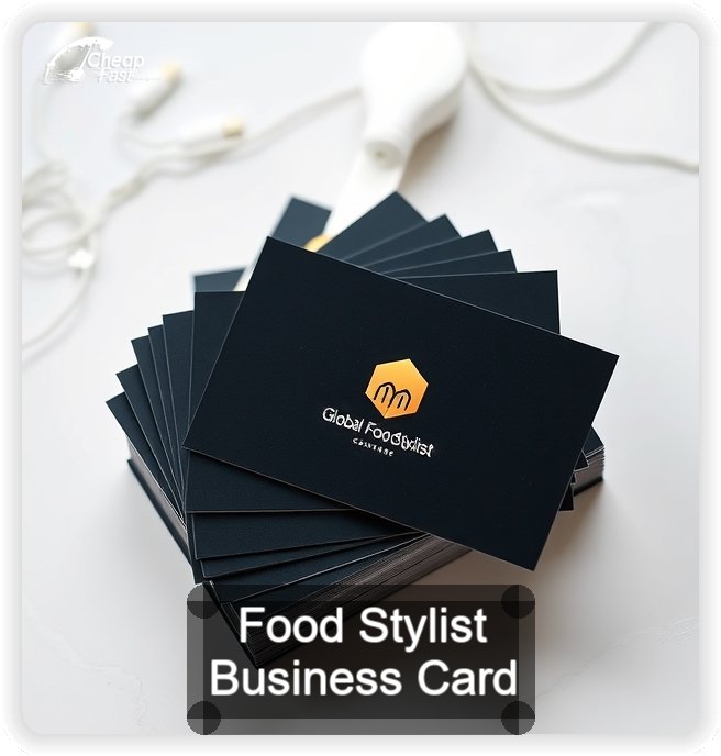 Food Stylist business card design sample