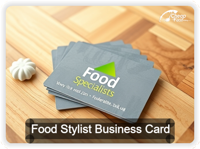 Food Stylist business card design sample