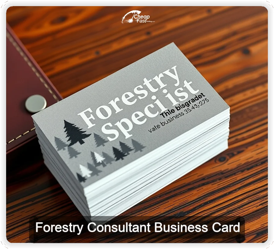 Forestry Consultant business card design sample
