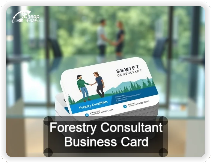 Forestry Consultant business card design sample