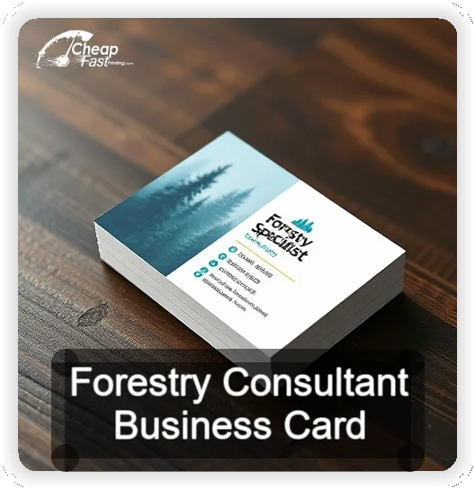 Forestry Consultant business card design sample