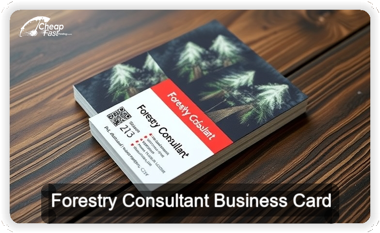 Forestry Consultant business card design sample