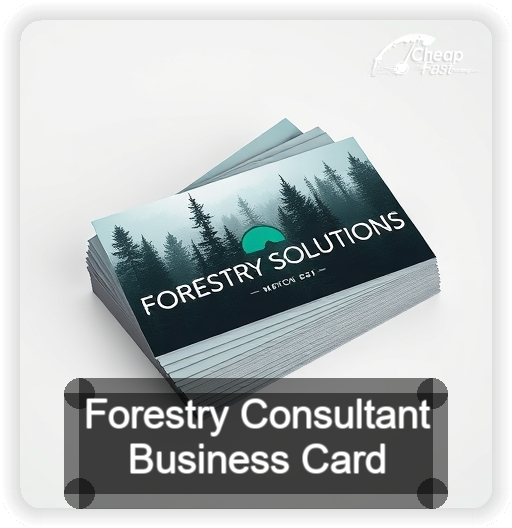 Forestry Consultant business card design sample