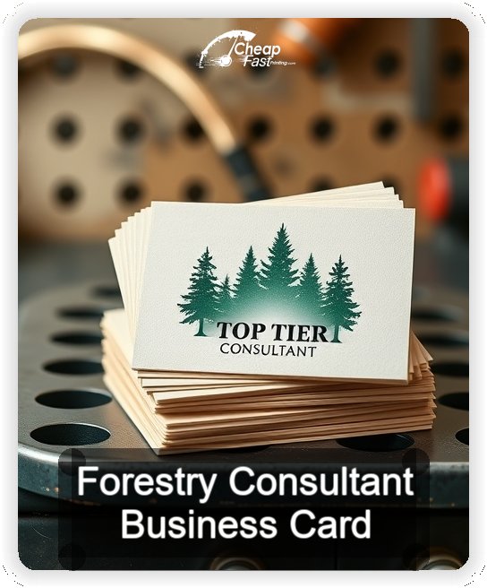 Forestry Consultant business card design sample