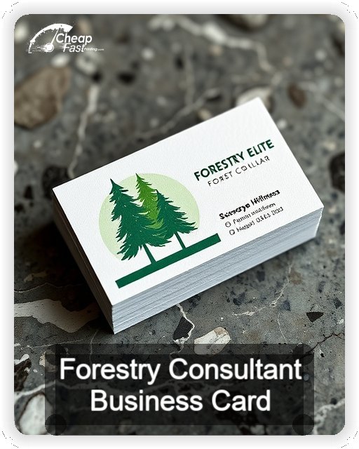 Forestry Consultant business card design sample