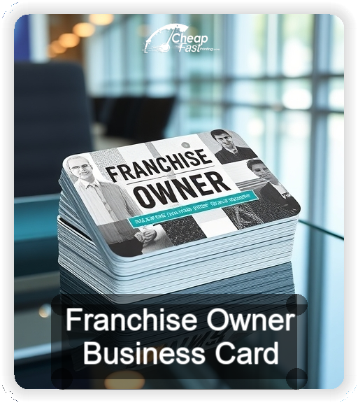 Franchise Owner business card design sample