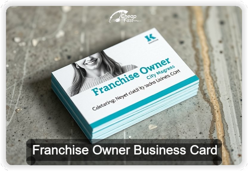 Franchise Owner business card design sample