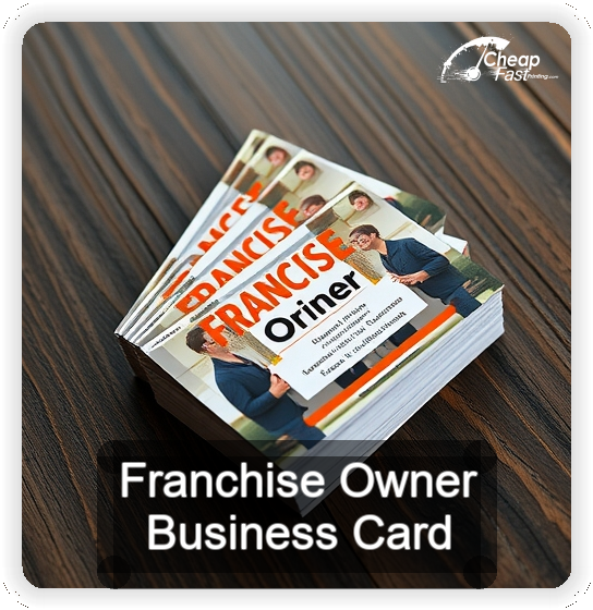 Franchise Owner business card design sample