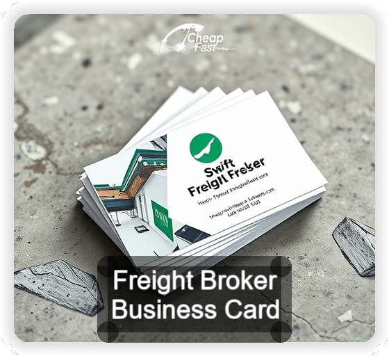 Freight Broker business card design sample