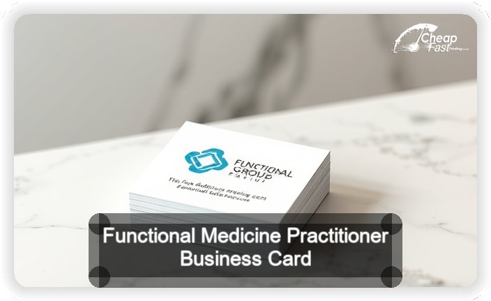 Functional Medicine Practitioner business card design sample