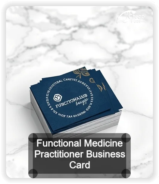Functional Medicine Practitioner business card design sample