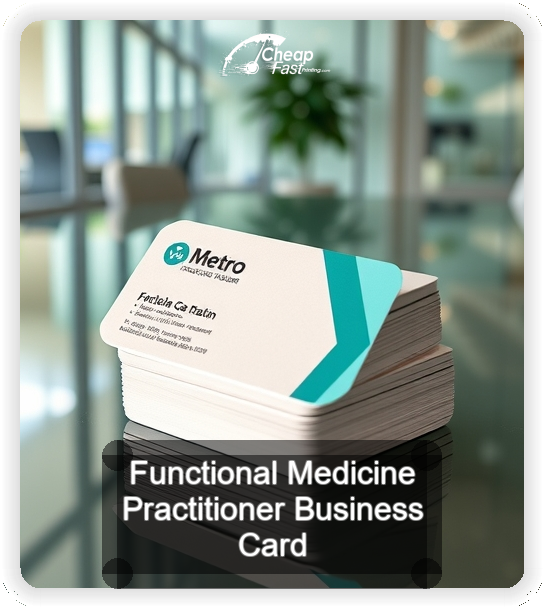 Functional Medicine Practitioner business card design sample