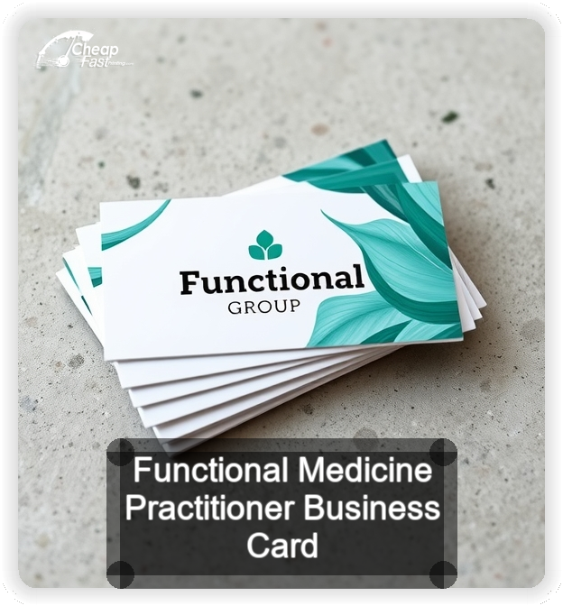 Functional Medicine Practitioner business card design sample