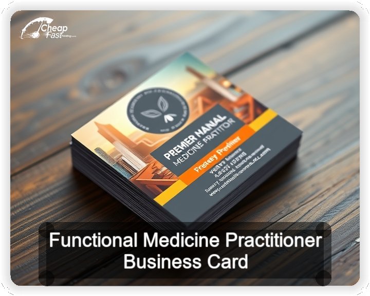 Functional Medicine Practitioner business card design sample