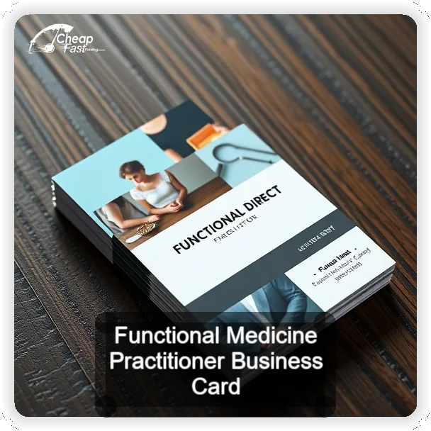 Functional Medicine Practitioner business card design sample