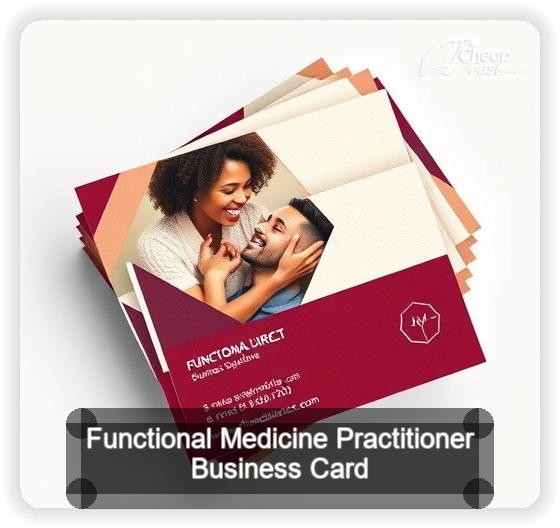 Functional Medicine Practitioner business card design sample