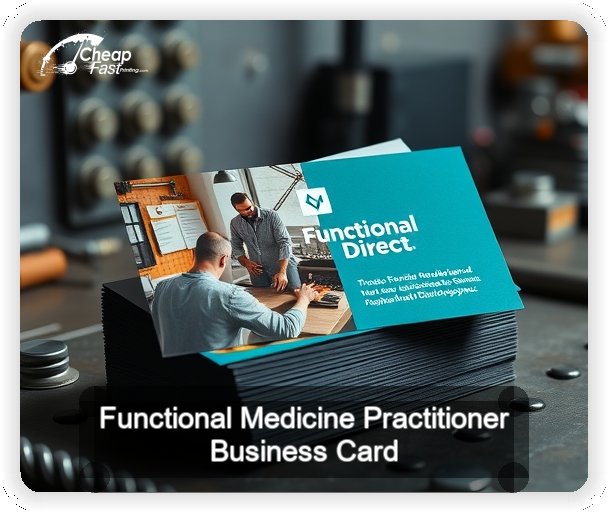 Functional Medicine Practitioner business card design sample