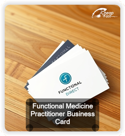 Functional Medicine Practitioner business card design sample