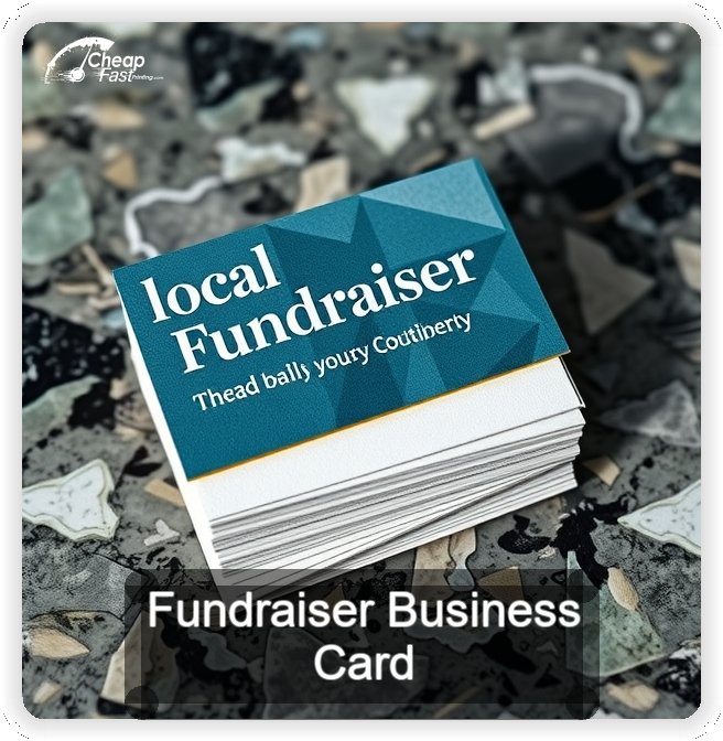 Fundraiser business card design sample