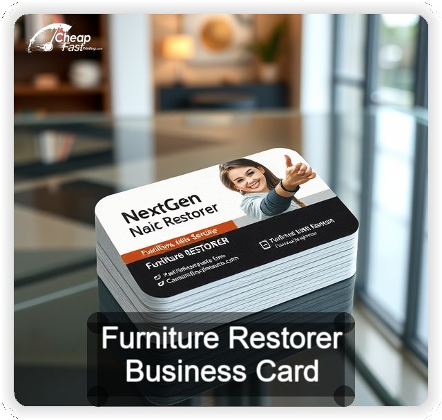 Furniture Restorer business card design sample