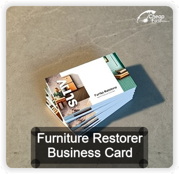 Furniture Restorer business card design sample