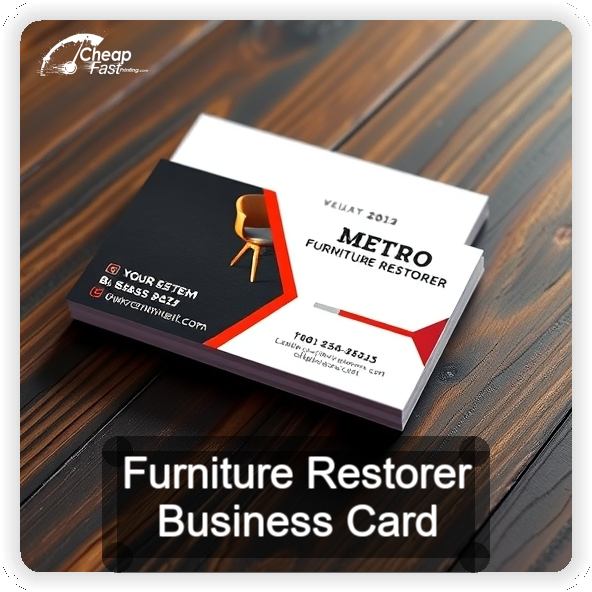 Furniture Restorer business card design sample