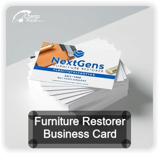Furniture Restorer business card design sample