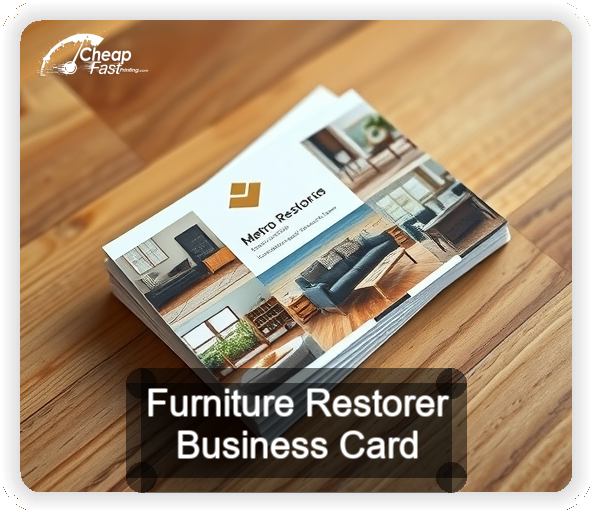 Furniture Restorer business card design sample