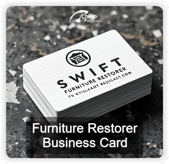 Furniture Restorer business card design sample