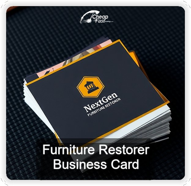 Furniture Restorer business card design sample