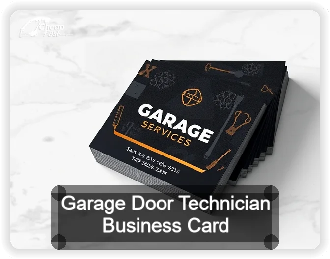 Garage Door Technician business card design sample