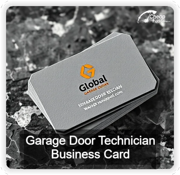 Garage Door Technician business card design sample