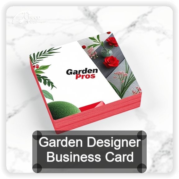 Garden Designer business card design sample