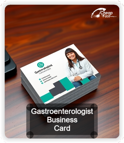 Gastroenterologist business card design sample