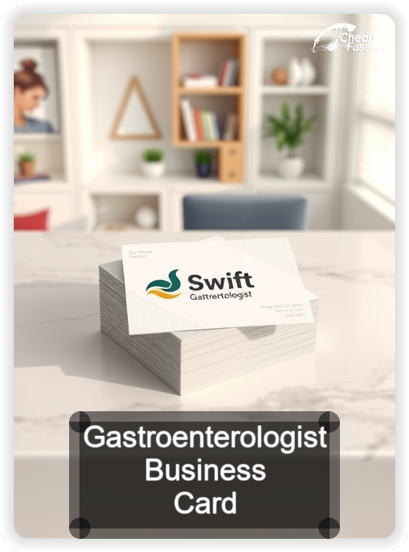 Gastroenterologist business card design sample