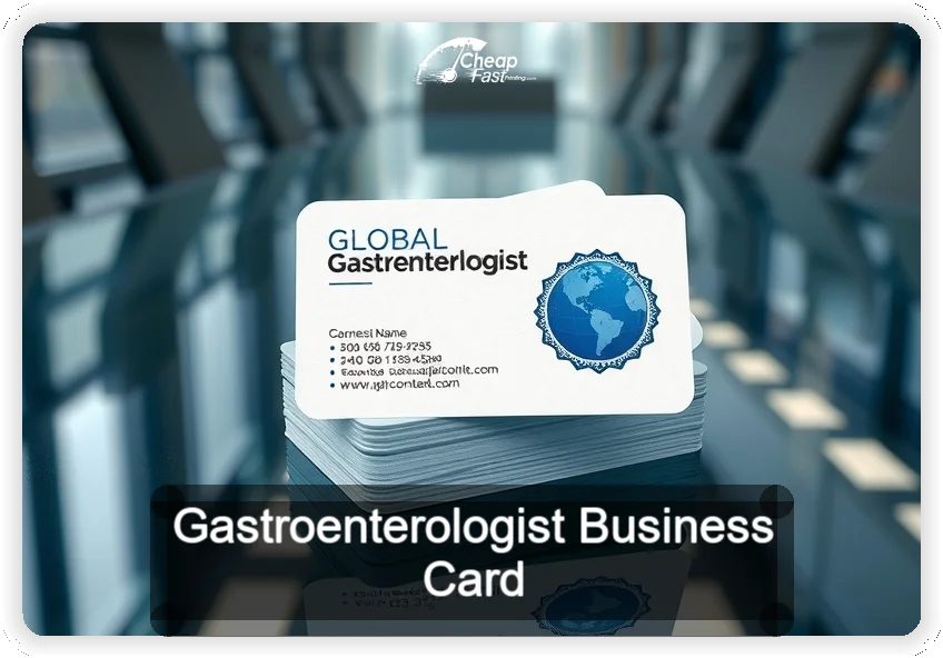 Gastroenterologist business card design sample