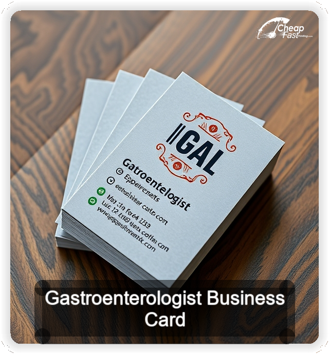 Gastroenterologist business card design sample