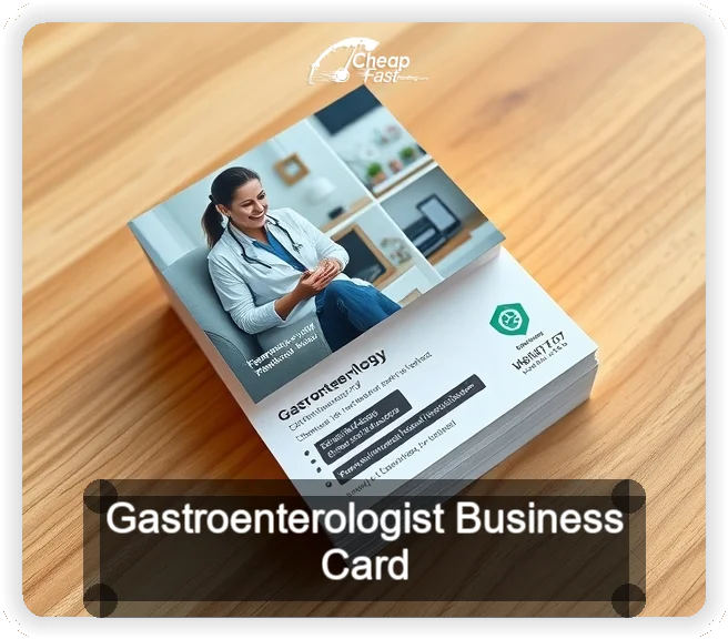 Gastroenterologist business card design sample