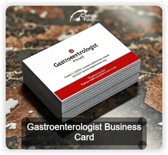 Gastroenterologist business card design sample