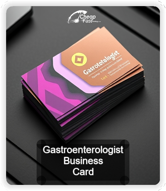 Gastroenterologist business card design sample