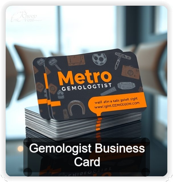 Gemologist business card design sample