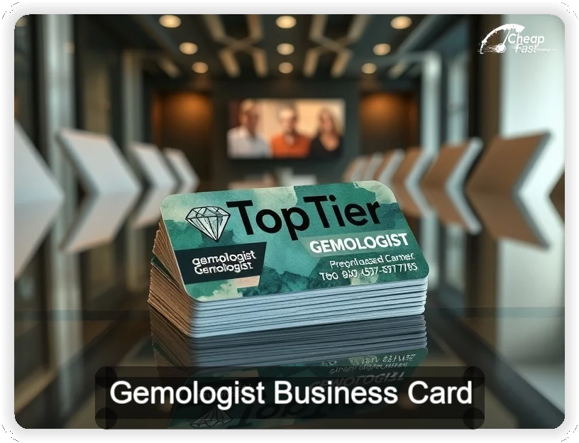 Gemologist business card design sample