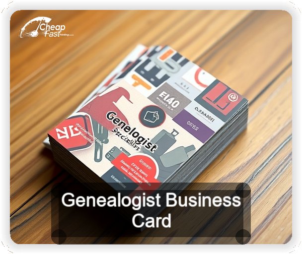 Genealogist business card design sample