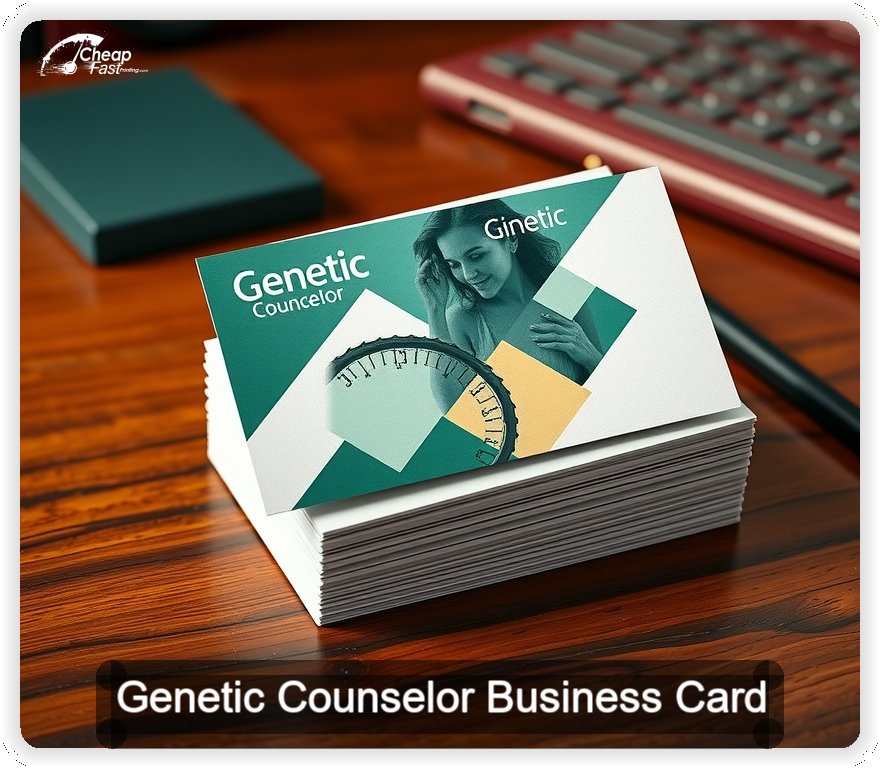 Genetic Counselor business card design sample