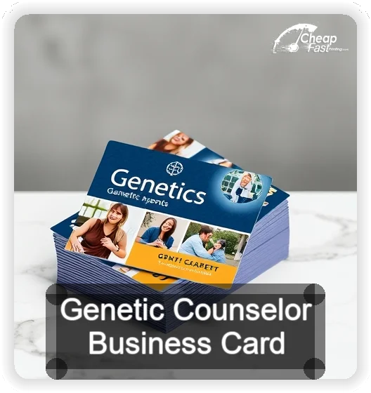 Genetic Counselor business card design sample
