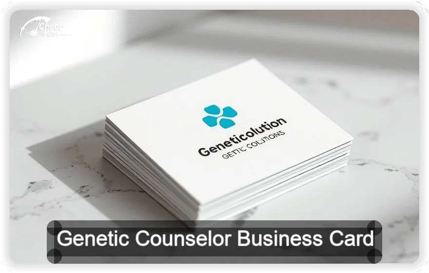 Genetic Counselor business card design sample